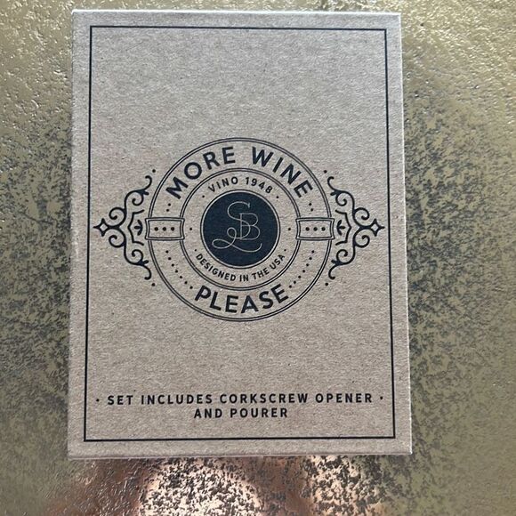 More Wine Please Corkscrew Set Boxed - Picture 1 of 5